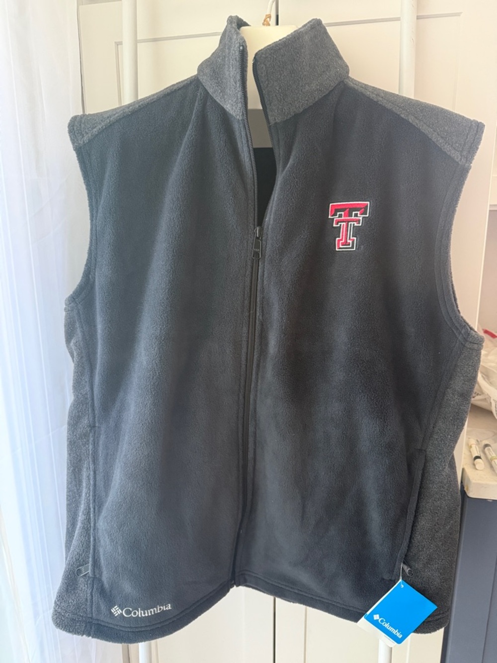 Texas Tech fleece vest XL